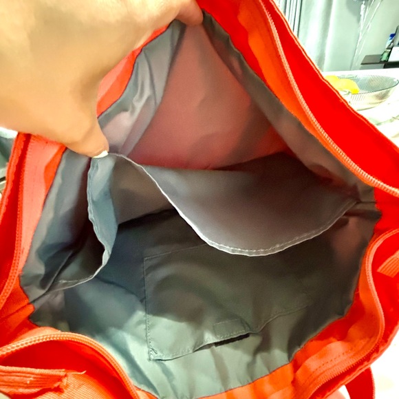 Nike Tech Tote Bag Orange with Silver accents - Picture 3 of 5